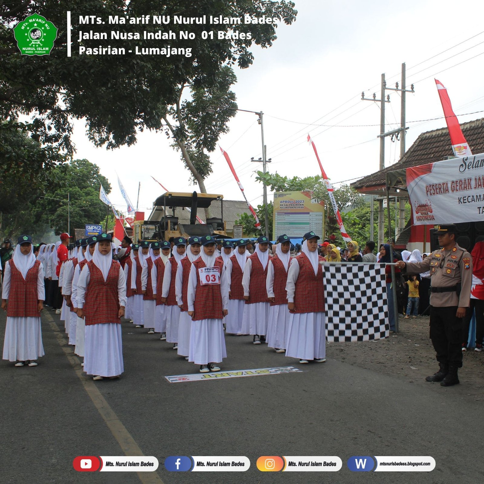 Lomba Baris Berbaris Tingkat SMP/MTs. Kecamatan Pasirian
