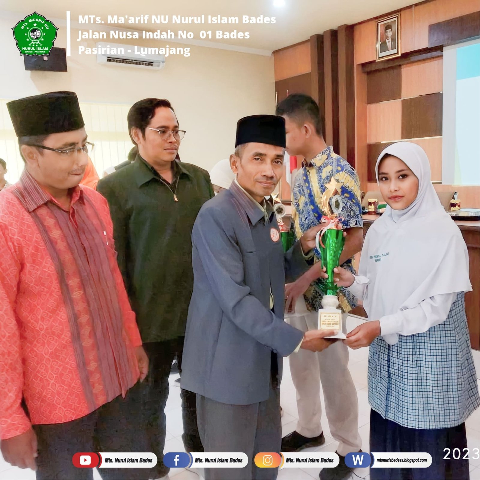 Penyerahan Tropy Kejuaran KSM Tingkat Kabupaten