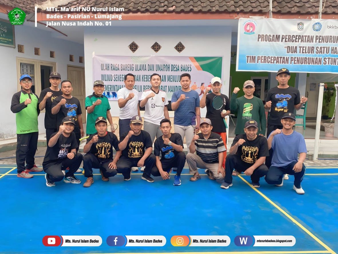 Olahraga Bersama Ulama dan Umaaroh Desa Bades