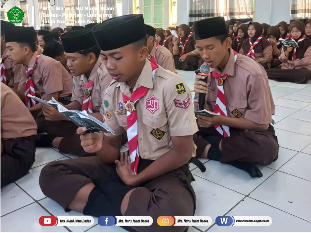 Pembiasaan Kegiatan Rutin Warga Madrasah! Dalailunnajah disetiap hari sabtu