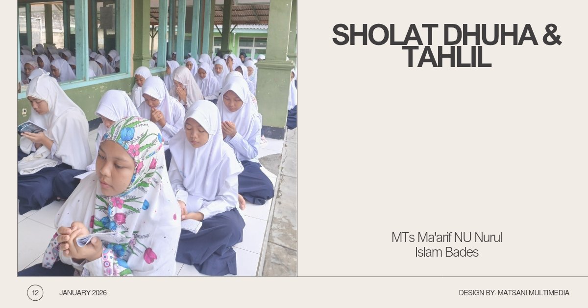 Perkuat Karakter Religius, Siswa MTs Nurul Islam Bades Rutin Gelar Salat Duha dan Tahlil Bersama
