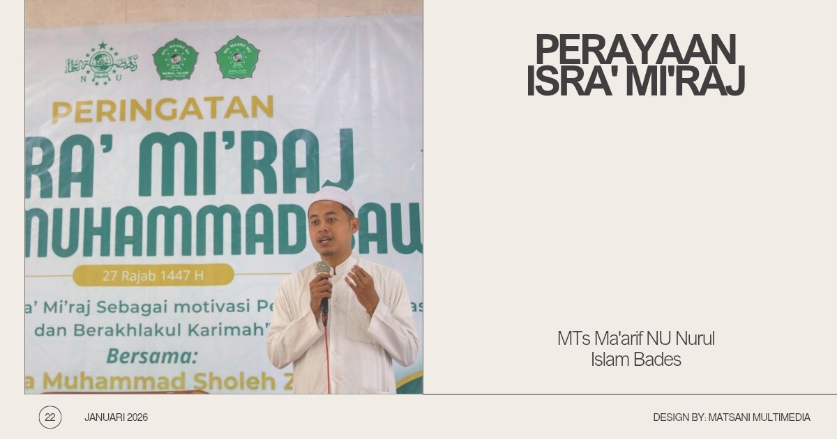 Peringatan Isra’ Mi’raj, MTs–MA Ma’arif NU Nurul Islam Bades Perkuat Karakter Religius Pelajar